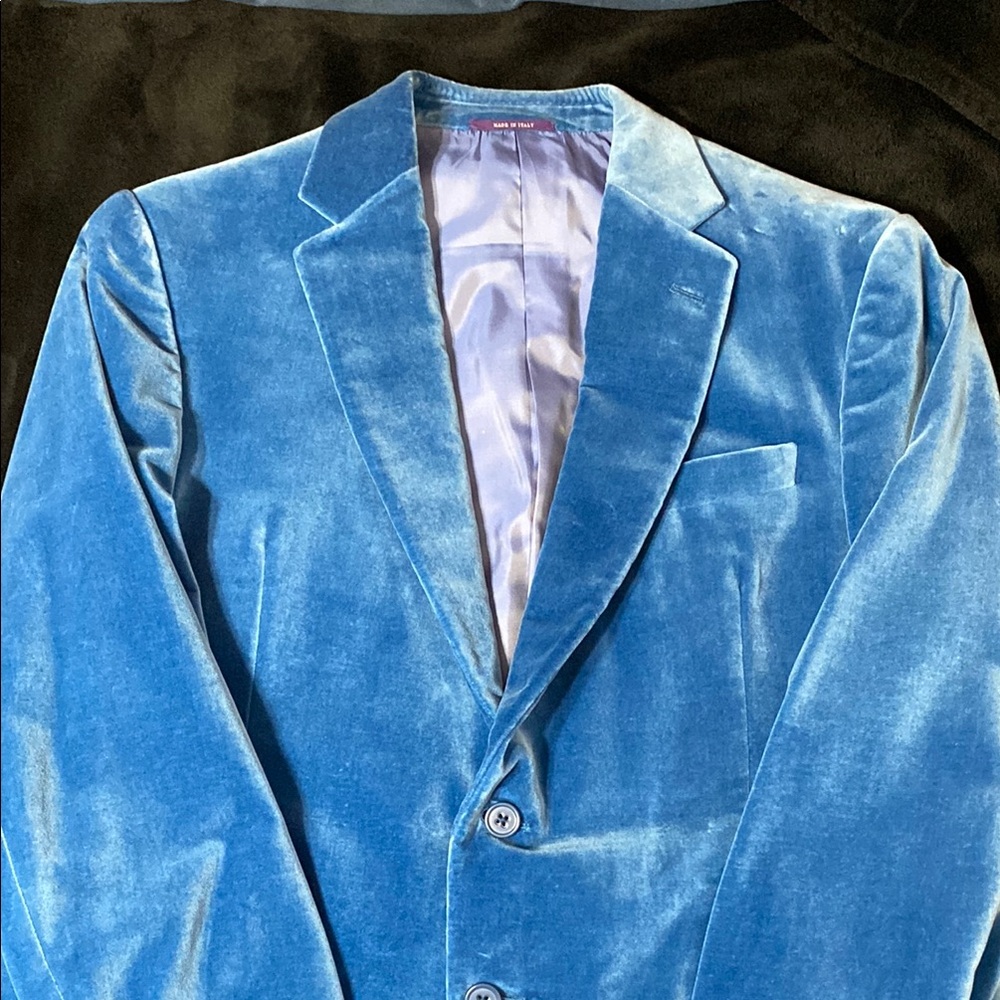 Ralph Lauren Blue Velvet Blazer